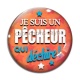 Cabochon Verre - je suis un pêcheur qui déchire