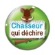 Cabochon Verre - chasseur qui déchire