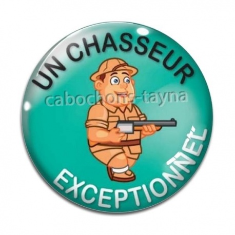 Cabochon Verre - un chasseur exceptionnel