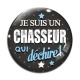 Cabochon Verre - un chasseur qui déchire