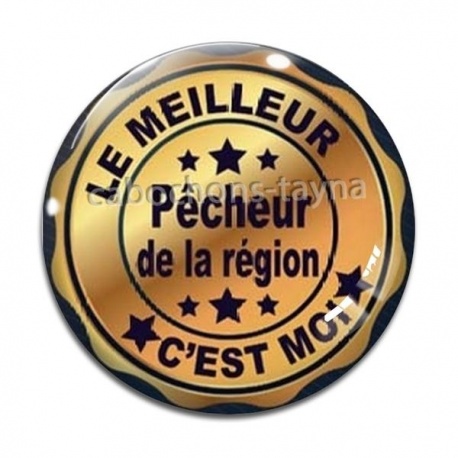 Cabochon Verre - meilleur pêcheur