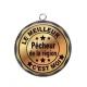 Pendentif Cabochon Argent - meilleur pêcheur