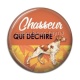Cabochon Résine - chasseur qui déchire