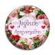 Cabochon Verre - joyeux anniversaire