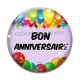 Cabochon Verre - bon anniversaire