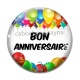 Cabochon Verre - bon anniversaire