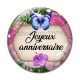 Cabochon Verre - joyeux anniversaire