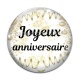 Cabochon Verre - joyeux anniversaire