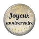 Cabochon Résine - joyeux anniversaire