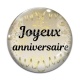 Cabochon Verre - joyeux anniversaire