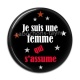 Cabochon Résine - je suis une femme qui j'assume