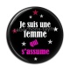 Cabochon Résine - je suis une femme qui j'assume