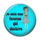 Cabochon Résine - je suis une femme qui déchire