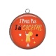 Pendentif Cabochon Argent - j'peux pas j'ai cocktail