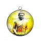 Pendentif Cabochon Argent - bouddha