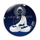 Cabochon Verre - bouddha méditation