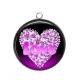 Pendentif Cabochon Argent - love