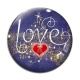 Cabochon Verre - love