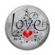 Cabochon Résine - love
