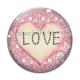Cabochon Verre - love 