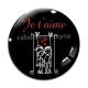 Cabochon Verre - je t'aime