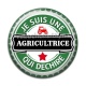 Cabochon Résine - Je suis une agricultrice qui déchire