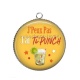 Pendentif Cabochon Argent - j'peux pas j'ai ti punch