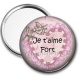Miroir de poche - je t'aime fort
