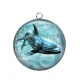 Pendentif Cabochon Argent - daufin