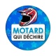 motard qui déchire