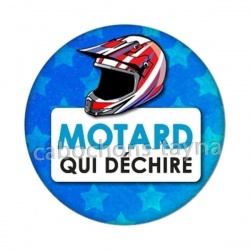 motard qui déchire