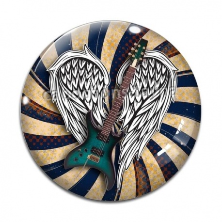 Cabochon Verre - guitare