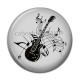 Cabochon Résine - guitare note de musique
