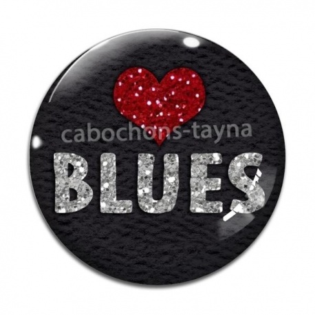 Cabochon Verre - musique blues