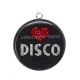 Pendentif Cabochon Argent - musique disco