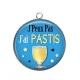 Pendentif Cabochon Argent - j'peux pas j'ai pastis