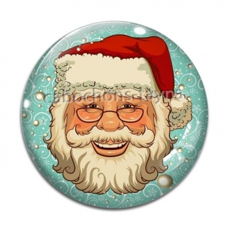 Cabochon Verre - père noël