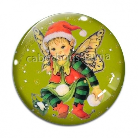 Cabochon Verre - lutin