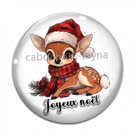 Cabochon Verre - joyeux noël
