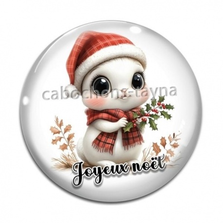 Cabochon Verre - joyeux noël