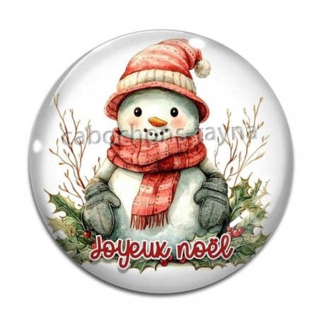 Cabochon Verre - joyeux noël