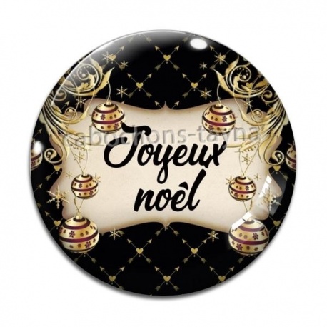 Cabochon Verre - joyeux noël