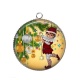Pendentif Cabochon Argent - lutin