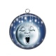 Pendentif Cabochon Argent - lune