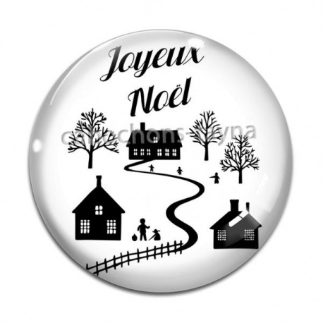 Cabochon Verre - joyeux noël