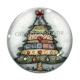 Cabochon Verre - sapin de noël