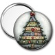Miroir de poche - sapin de noël