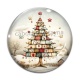 Cabochon Verre - sapin de noël