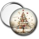 Miroir de poche - sapin de noël