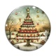 Cabochon Verre - sapin de noël